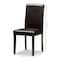 Baxton Studio Mia Modern Dark Brown Faux Leather Upholstered Dining Chair, PK2 142-8029 - alternate 5